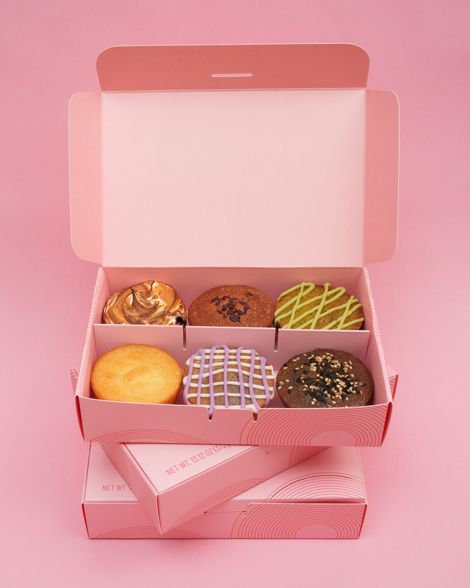 Butter mochi gift box 18 piece three boxes stacked